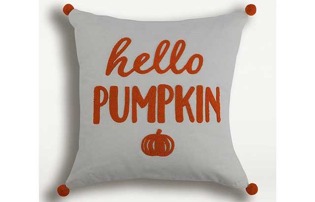 pumpkin cushion for halloween from asda