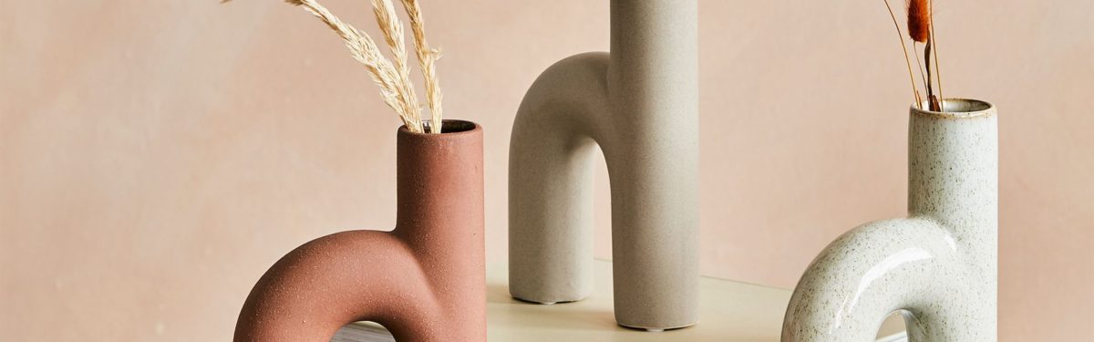arch vases in three different colours - shopping - goodhomesmagazine.com