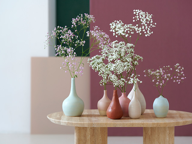 gypsophila flowers in modern home setting - goodhomesmagazine.com