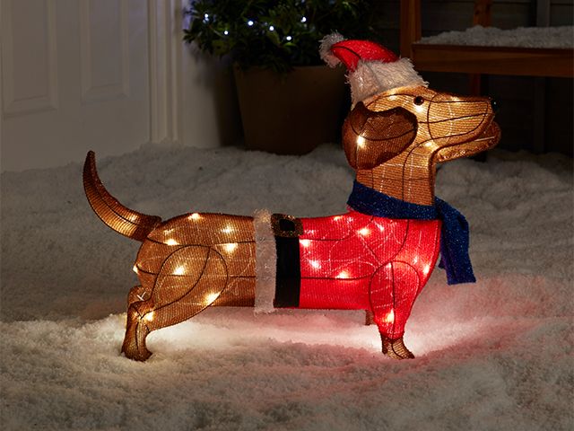 dog christmas light - sneak peek: B&Q's 2020 Christmas range - news - goodhomesmagazine.com