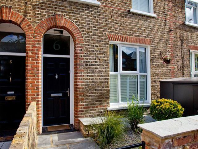 terraced house front door - green homes grant - goodhomesmagazine.com