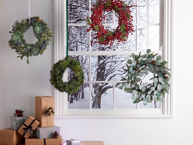 wreath collection from bq - sneak peek: B&Q's 2020 Christmas range - news - goodhomesmagazine.com