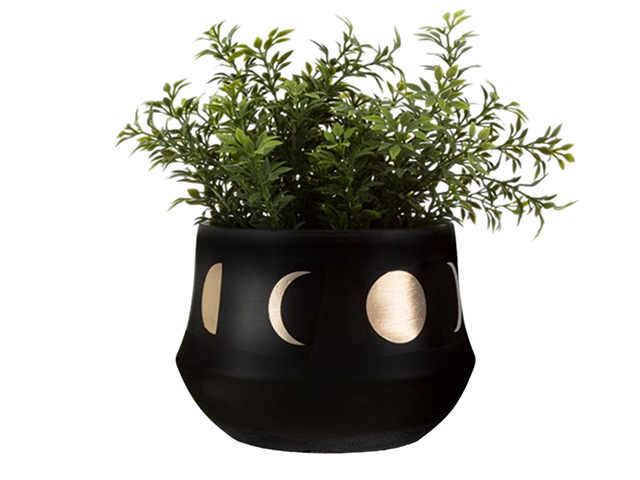 black gold moon planter - shopping - goodhomesmagazine.com