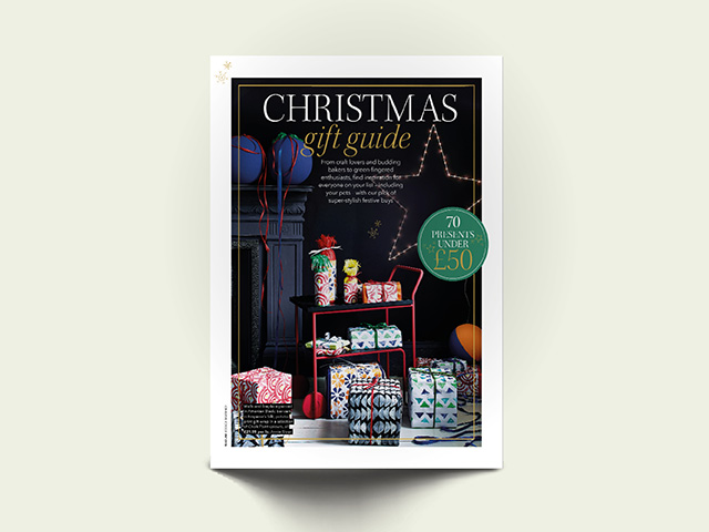 christmas gift guide from cover of good homes december 2020 issue