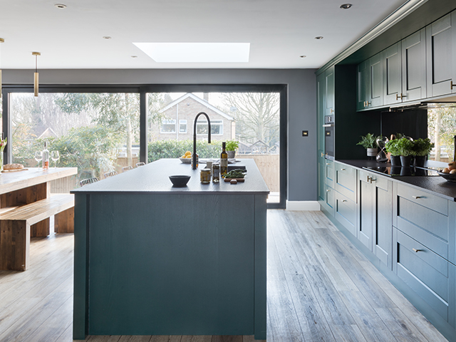 bifold kitchen doors large island