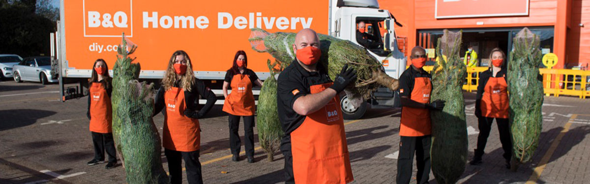 b&q christmas tree delivery