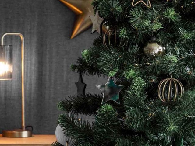 christmas nordic scene with candles