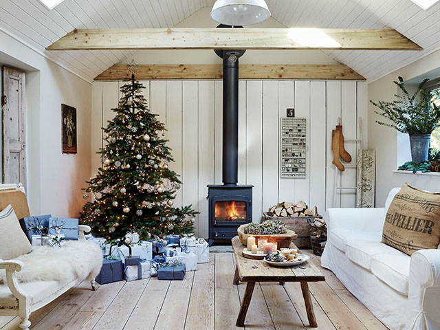 converted barn festive