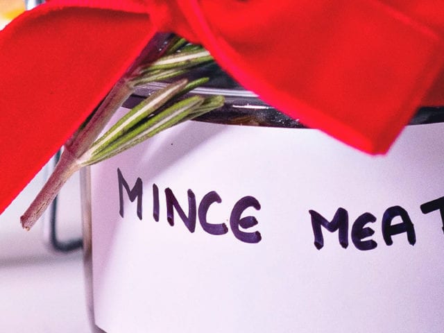 mincemeat in festive jar