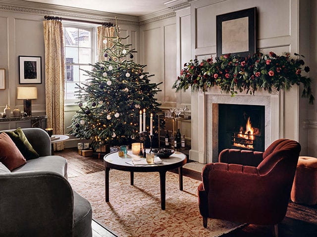 soho home christmas living room scheme - goodhomesmagazine.com