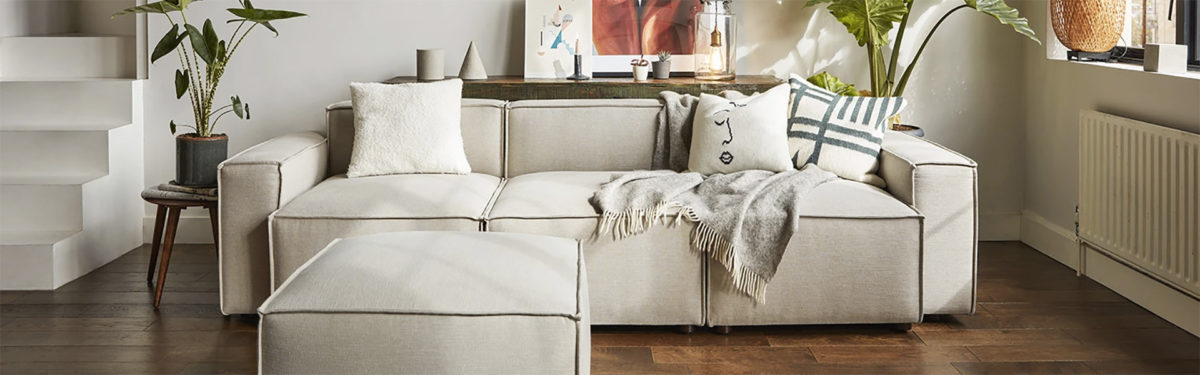 modular sofa style in beige - best buys - goodhomesmagazine.com