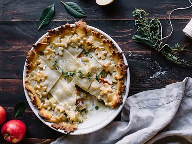 Leftover Turkey and Apple Pot Pie recipe - goodhomesmagazine.com