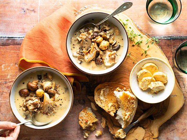 vegan mushroom soup recipe - goodhomesmagazine.com