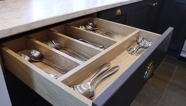 open cutlery drawer