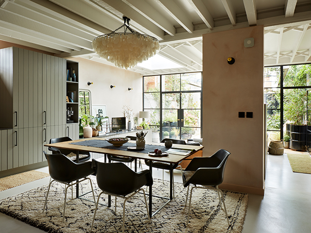 open plan kitchen area