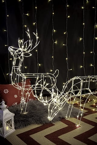 reindeer christmas lights