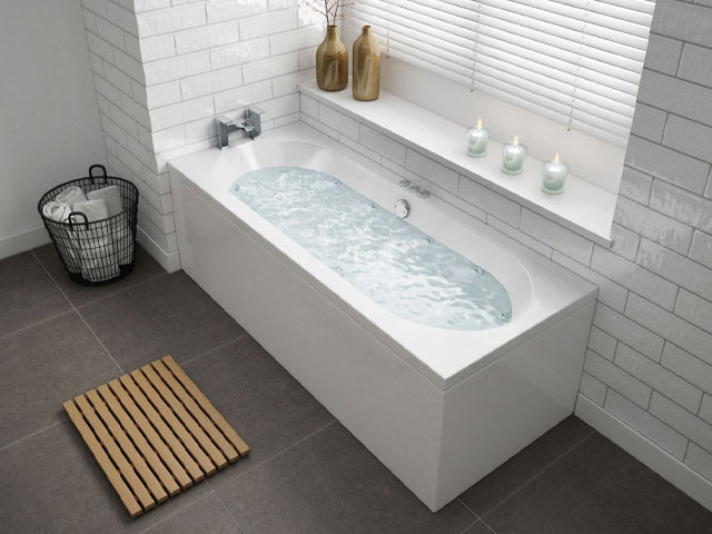 bath with spa jets: Victoria Plumbing whirlpool bath