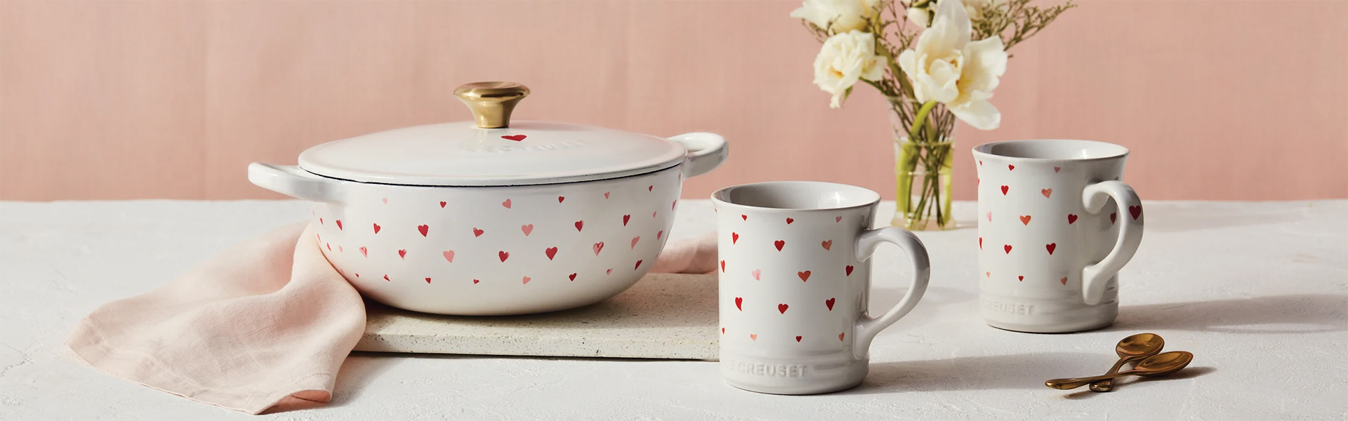 Le Creuset Delicate Heart Collection