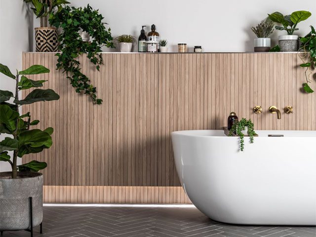 wood-effect bathroom tiles