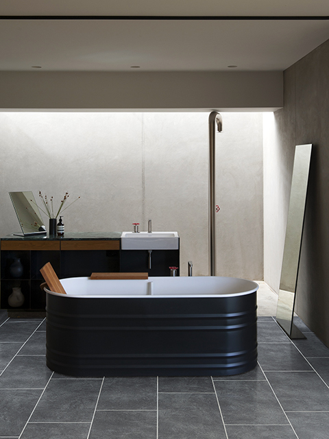 Moduleo dark bathroom tiles