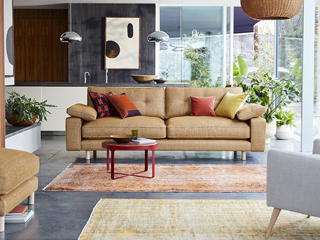 Dfs shop chenille sofa