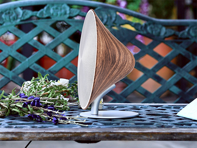 GINGKO Halo One Bluetooth Outdoor Portable Speakers - Walnut, Amara, £119 | Good Homes Magazine