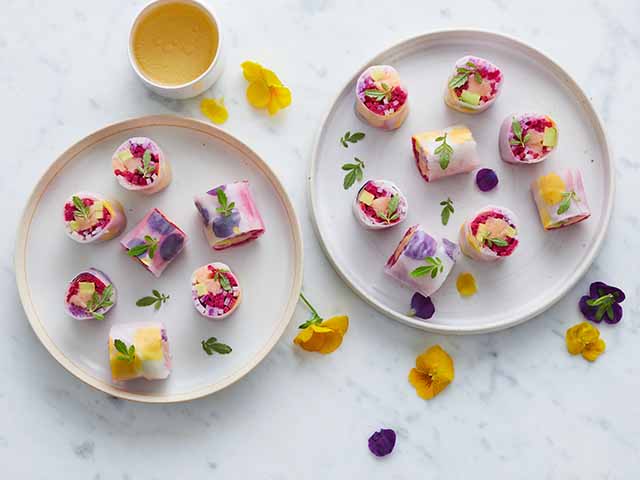 Smoked Salmon Maki Rolls