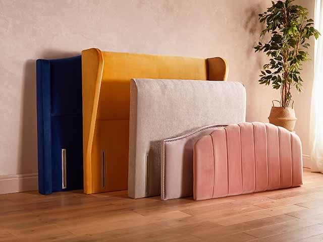 Silent Night headboard selection in a range of bright colours and fabrics, goodhomesmagazine.com