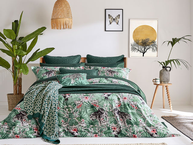 Ted Baker bedding in a jungle print