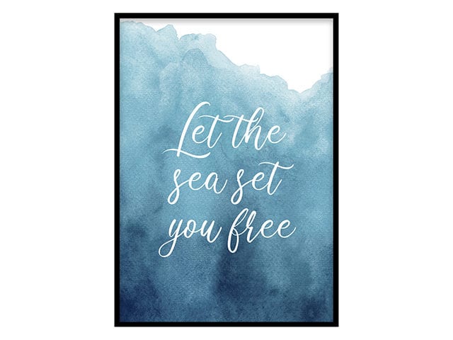 Let The Sea Set You Free | Credit: Desenio | Good Homes Magazine