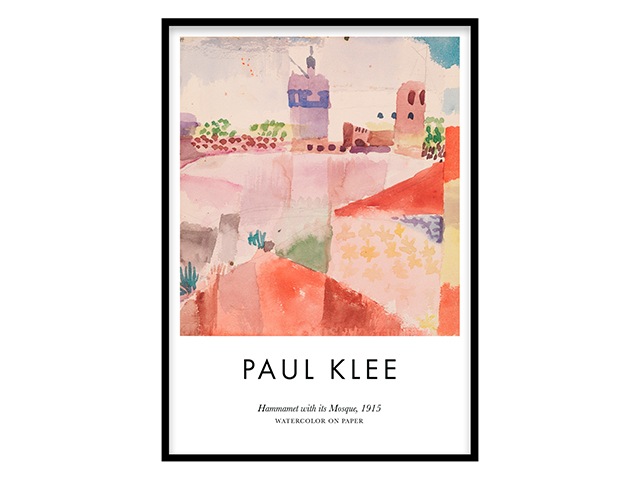 Paul Klee - Hammamet with its mosque poster | Image: Desenio | Good Homes Magazine