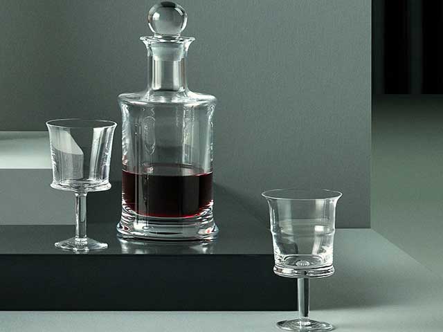 Two wine glasses and a carafe half filled with red wine - Father's Day - Goodhomesmagazine.com