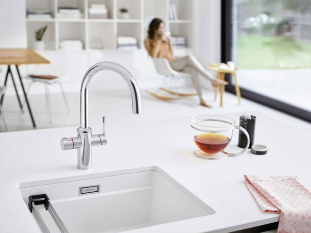 Blanco hot water tap