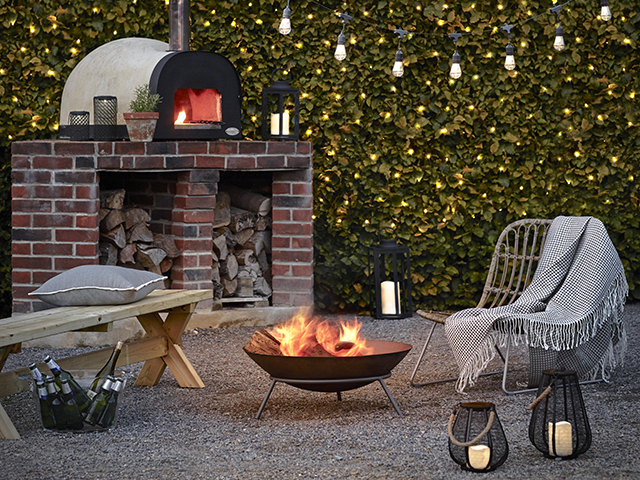 Outdoor Summer Firepit Lifestyle, Lights4Fun | Good Homes Magazine