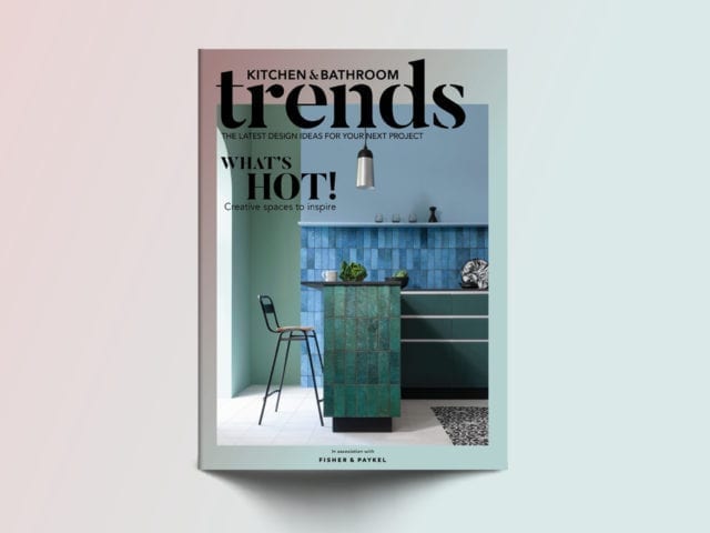 Bold blue and green tiled kitchen CTD Tiles - goodhomesmagazine.com