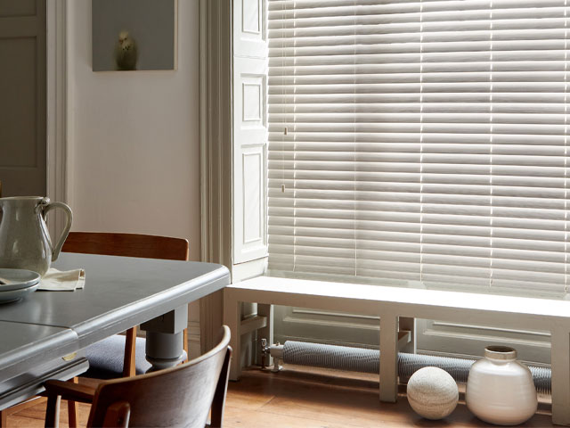 Faux wood kitchen blinds from Blinds Direct reviewed by Good Homes