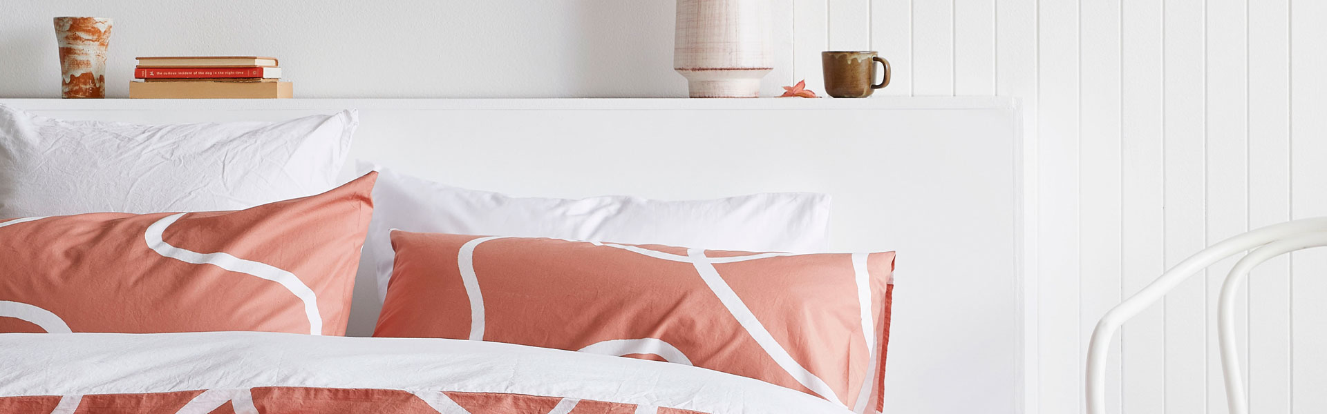 Terracotta bedding from Undercover Living