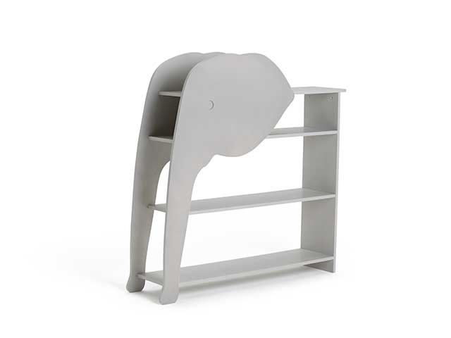 Elephant bookcase from Habitat kid's collection on white background