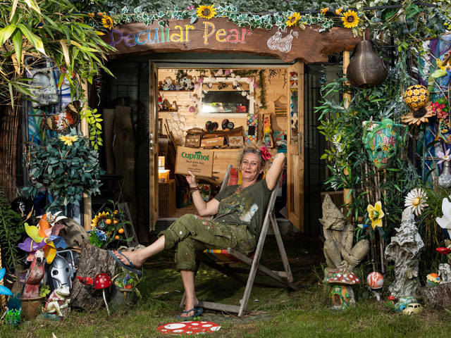The Peculiar Pear by Ally Scott won Shed of the Year's workshop/studio category 