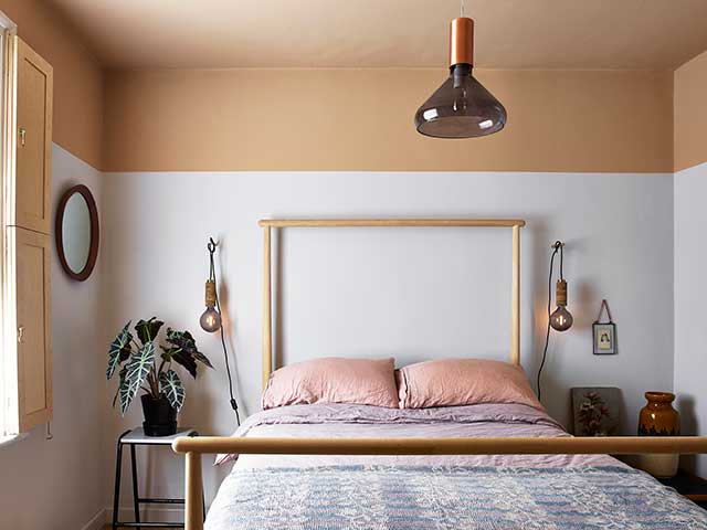 Neutral colour instagram feature wall in bedroom
