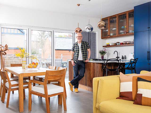 Kitchen and living room space in new build home in York