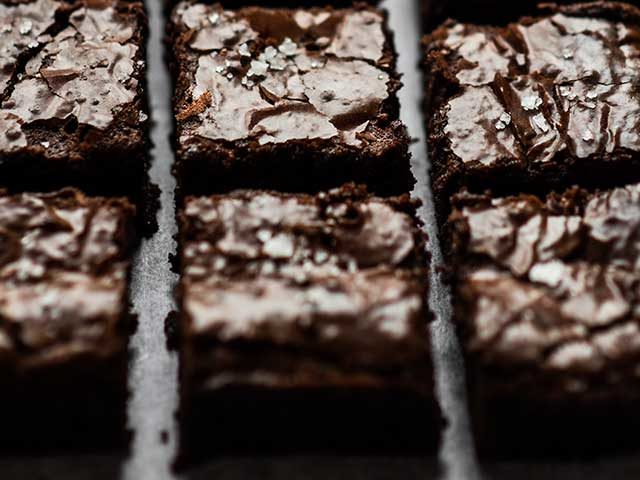 Britain's second favourite cake is a chocolate brownie