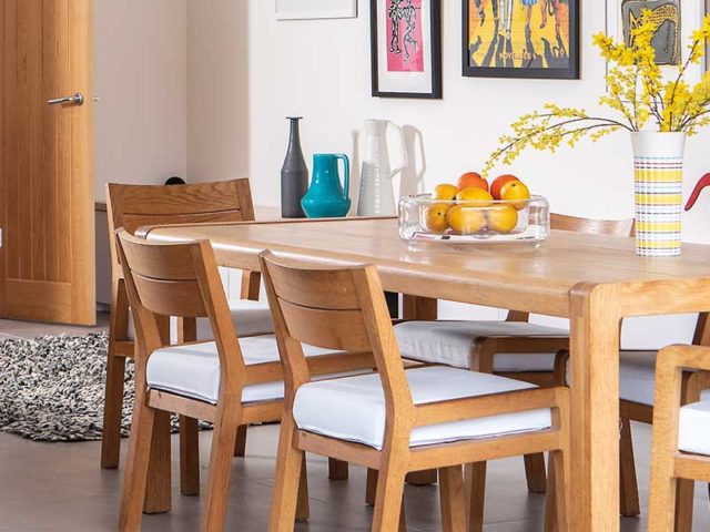 Vibrant kitchen in new build home in York