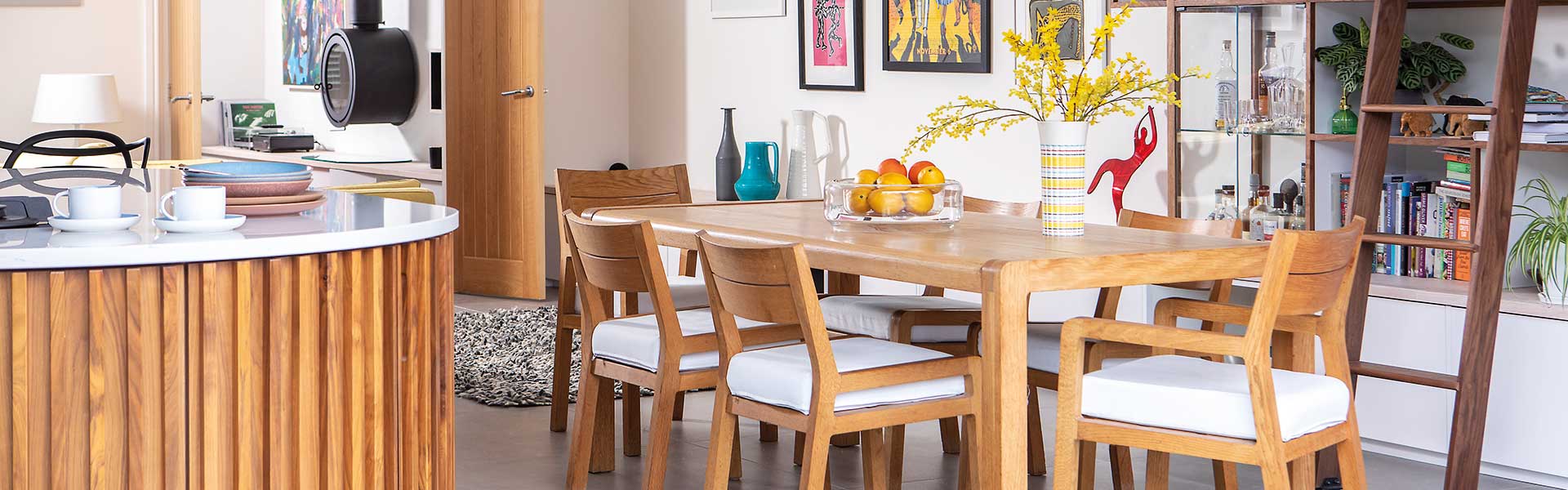 Vibrant kitchen in new build home in York