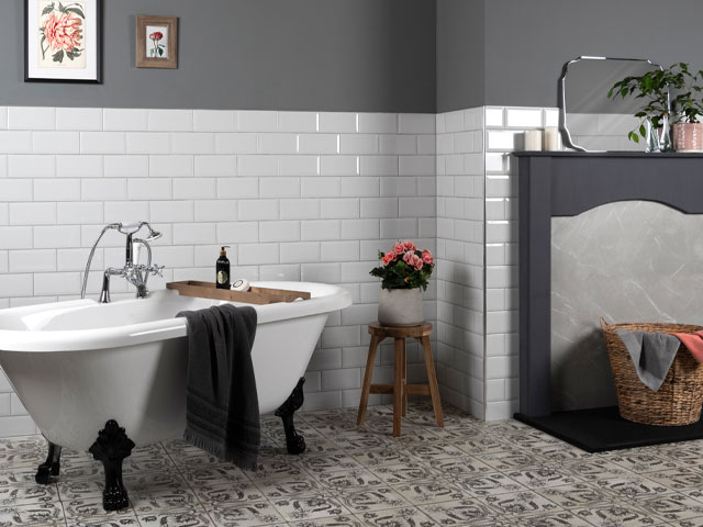 grey metro tiles for kitchen or bathroom from Tile Mountain