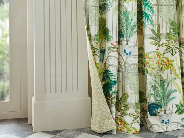 Victorian Glasshouse Spruce curtains from ILIV