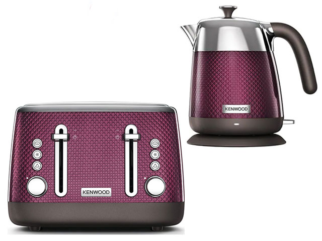 Purple kettle and toaster from Kenwood