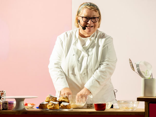 Rosemary Shrager at the Cake and Bake Show