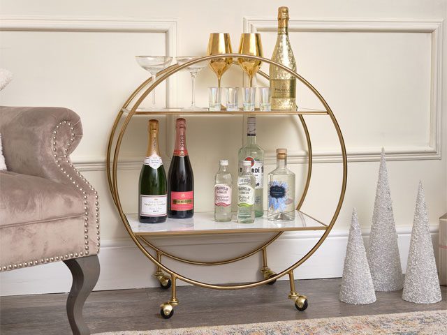 round drinks trolley