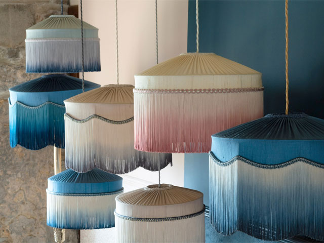 Ombre tassel lampshades from BeauVamp